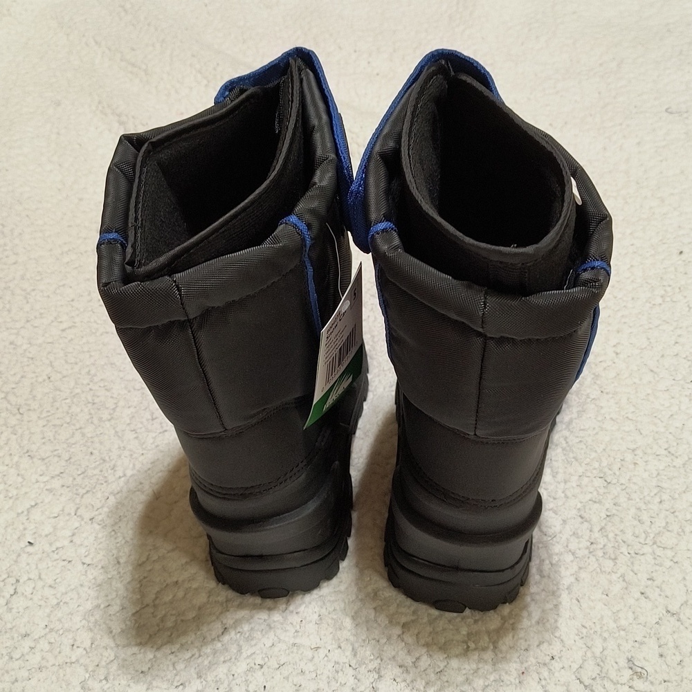 NWT Blue/Black Youth Itasca Snow Cat Winter Boots Size 5 - Picture 5 of 9